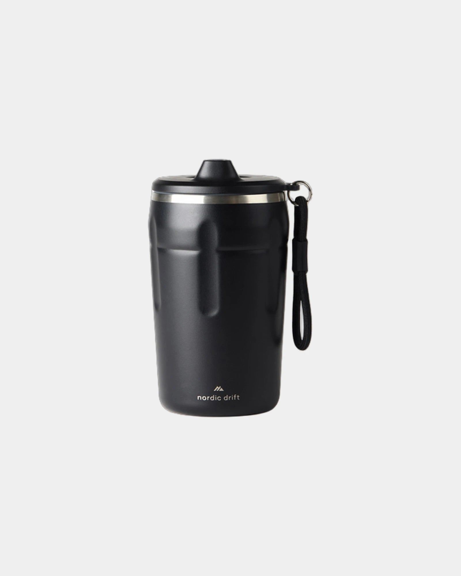 Tazza termica acciaio riciclato 350ml da personalizzare - Nero