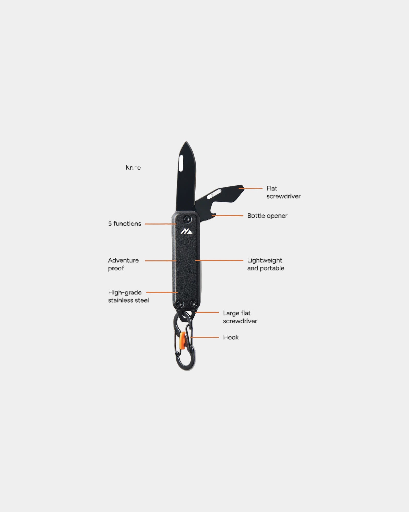 Portachiavi multifunzione acciaio inox da personalizzare - 1