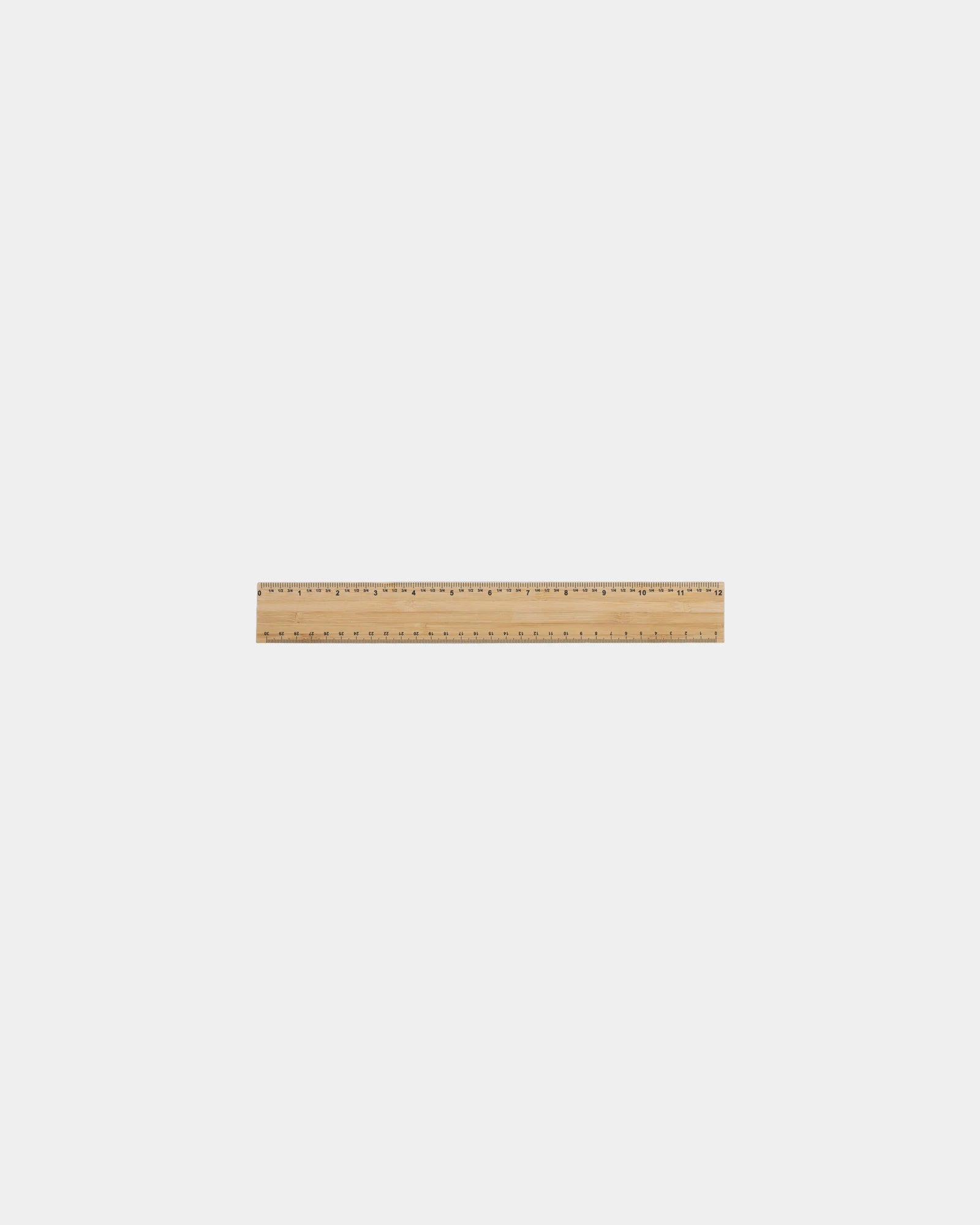 Righello bambù FSC doppia faccia 30 cm da personalizzare - 1