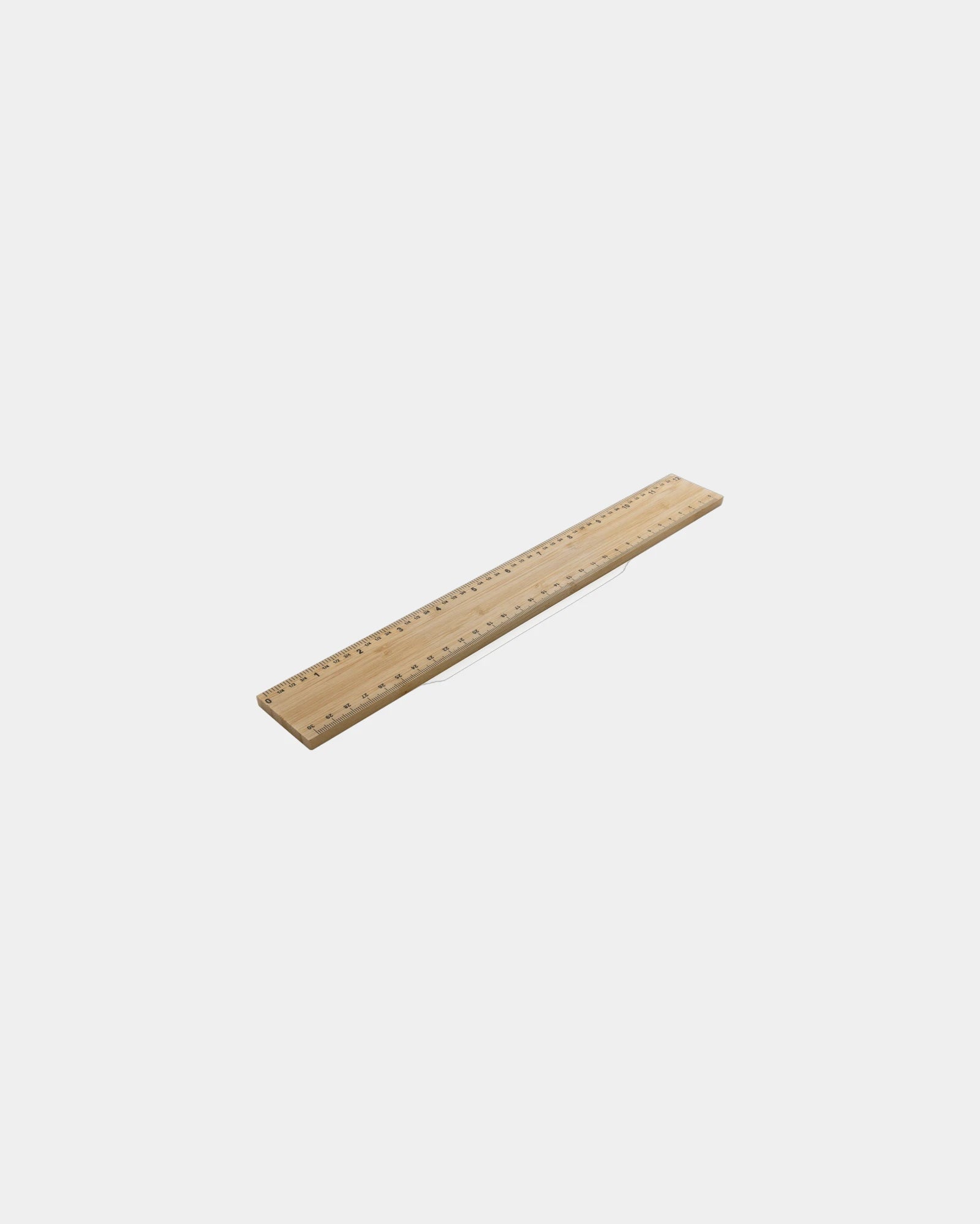 Righello bambù FSC doppia faccia 30 cm da personalizzare - Marrone