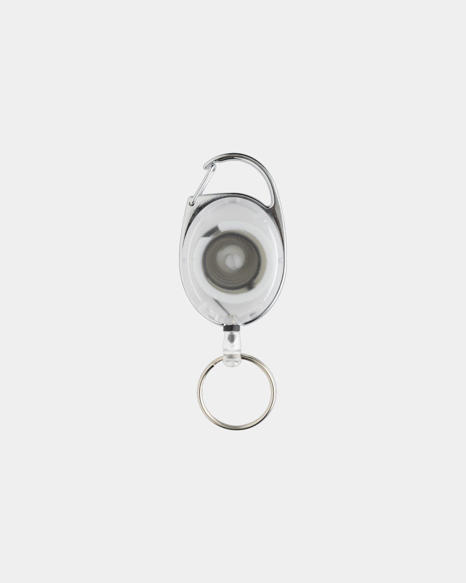 Portachiavi clip estensibile ABS riciclato da personalizzare - Bianco