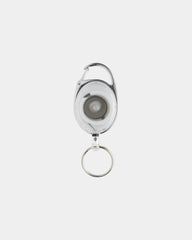 Portachiavi clip estensibile ABS riciclato da personalizzare - Bianco