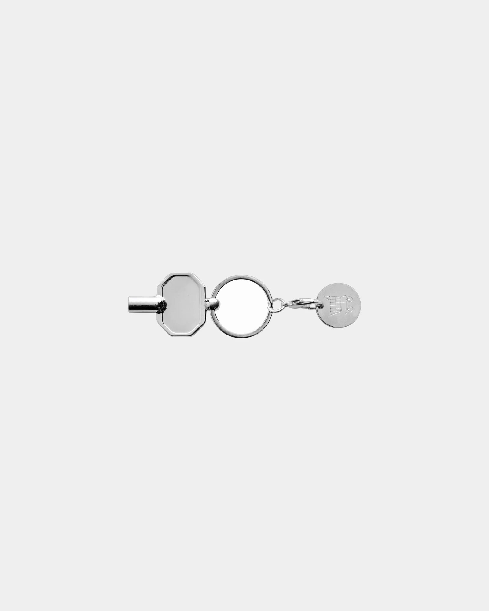 Portachiavi 3in1 zinco riciclato RCS da personalizzare - Argento