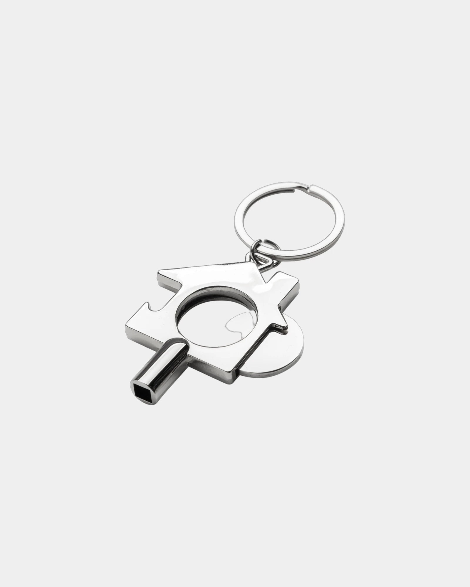 Portachiavi 3in1 zinco riciclato RCS da personalizzare - Argento