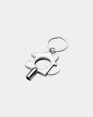 Portachiavi 3in1 zinco riciclato RCS da personalizzare - Argento