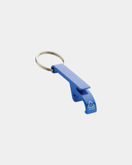 Portachiavi apribottiglie alluminio riciclato personalizzato da personalizzare - Blu