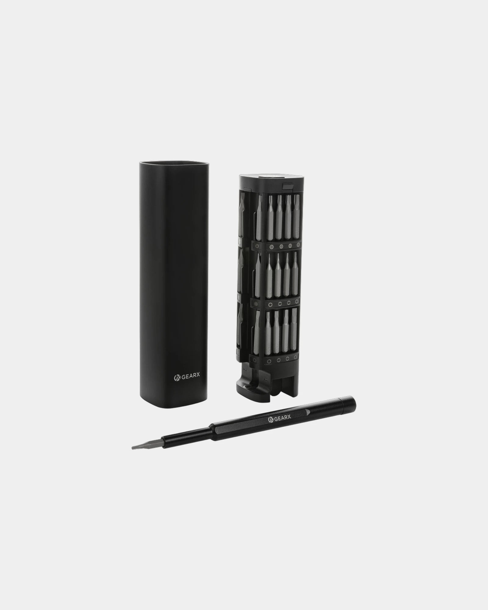 Set cacciaviti 46 pz alluminio riciclato da personalizzare - Nero