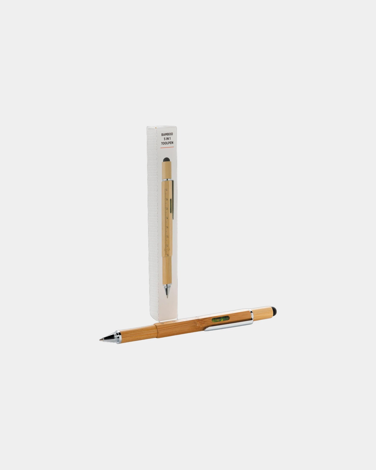 Penna multifunzione bambù 5 in 1 da personalizzare - 2