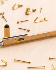 Penna multifunzione bambù 5 in 1 da personalizzare - 8