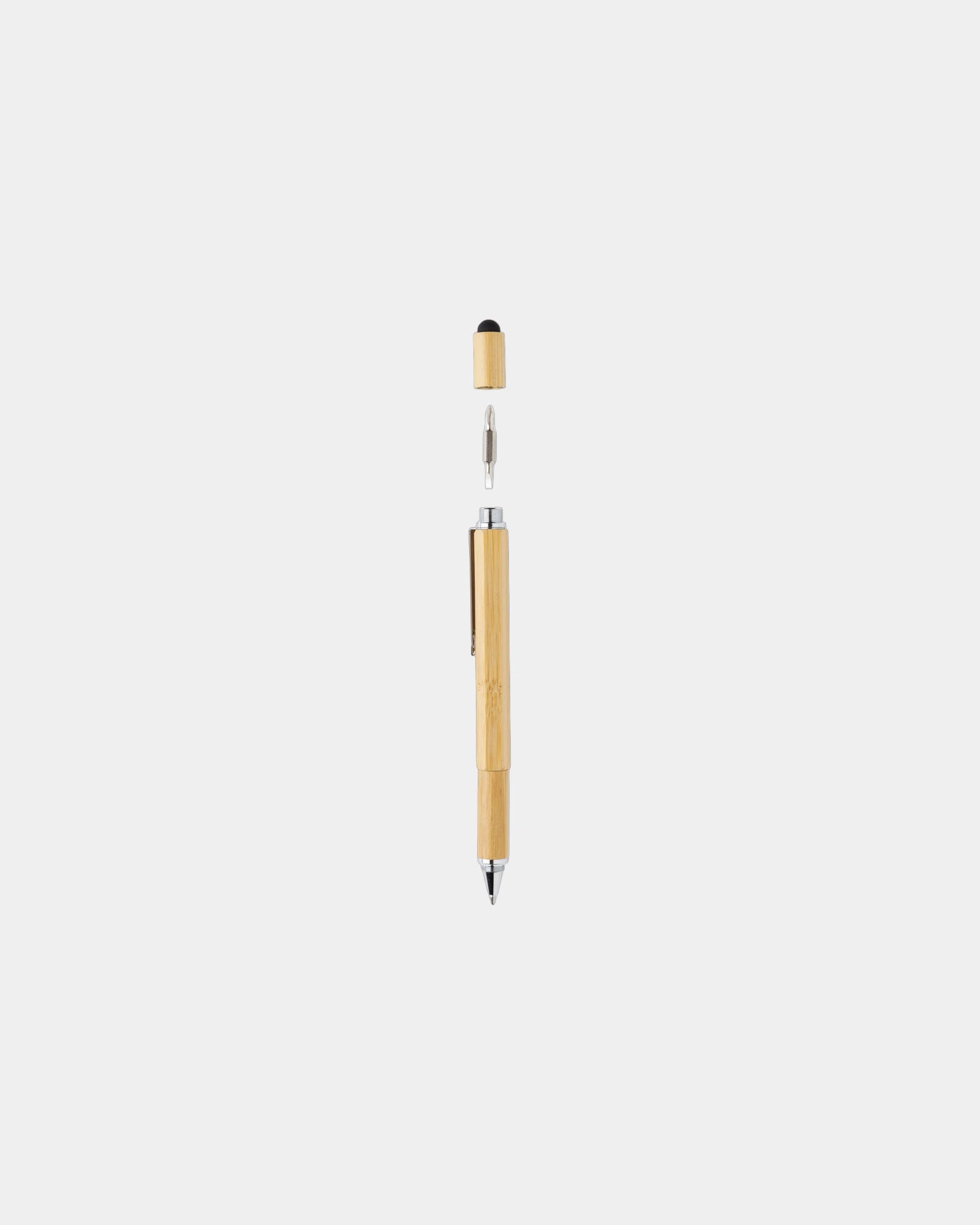 Penna multifunzione bambù 5 in 1 da personalizzare - 7