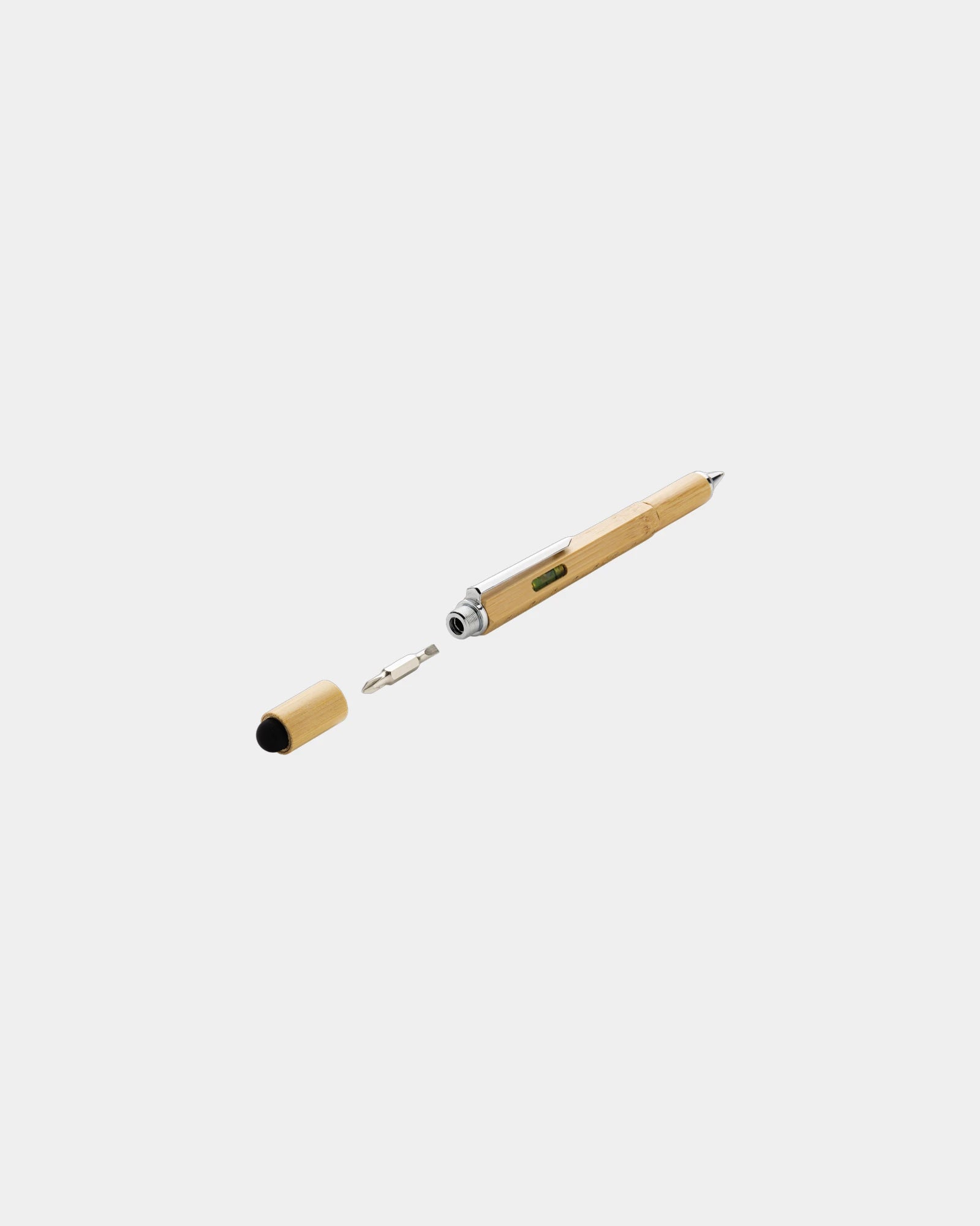 Penna multifunzione bambù 5 in 1 da personalizzare - 1
