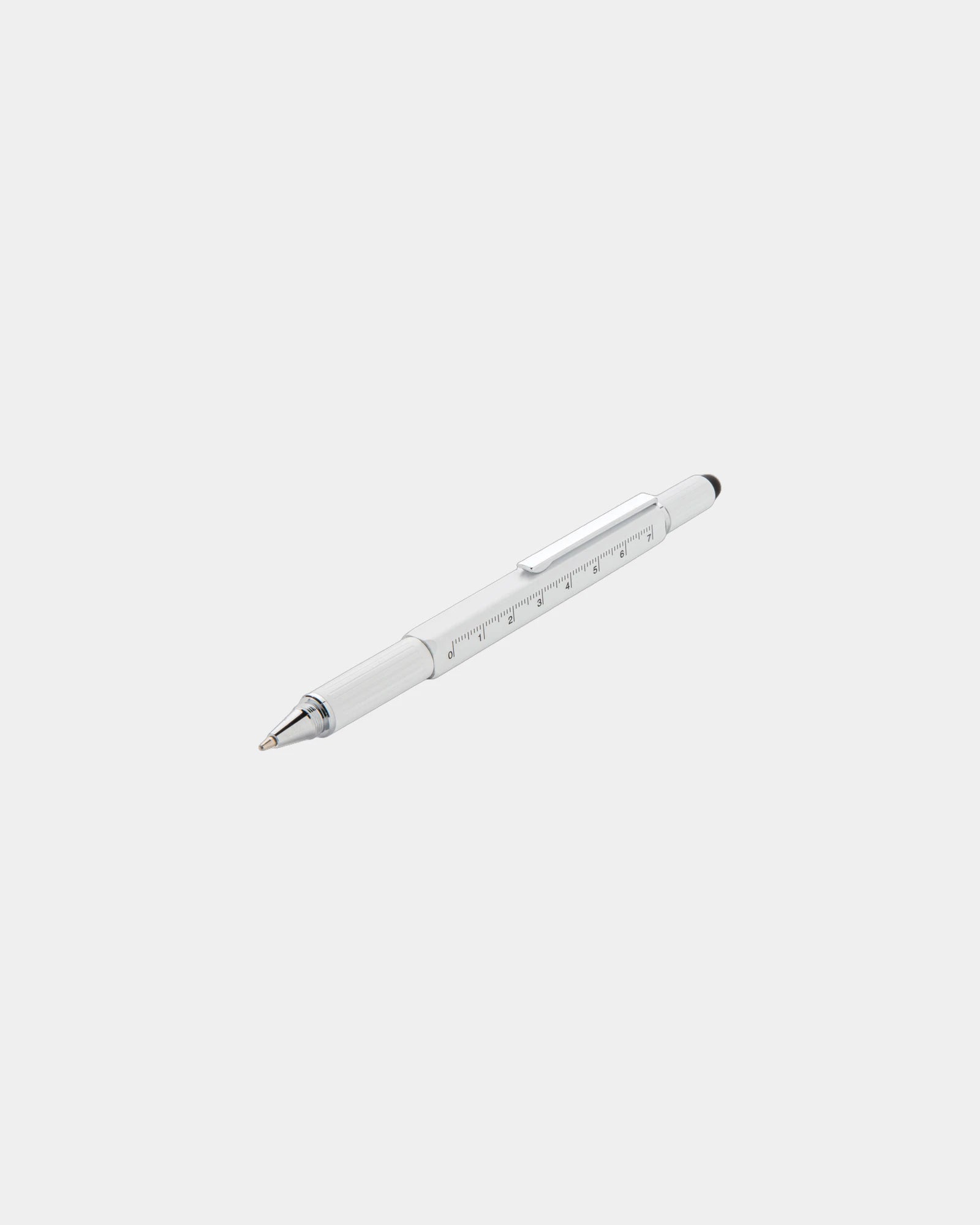 Penna multifunzione 5 in 1 alluminio da personalizzare - Bianco