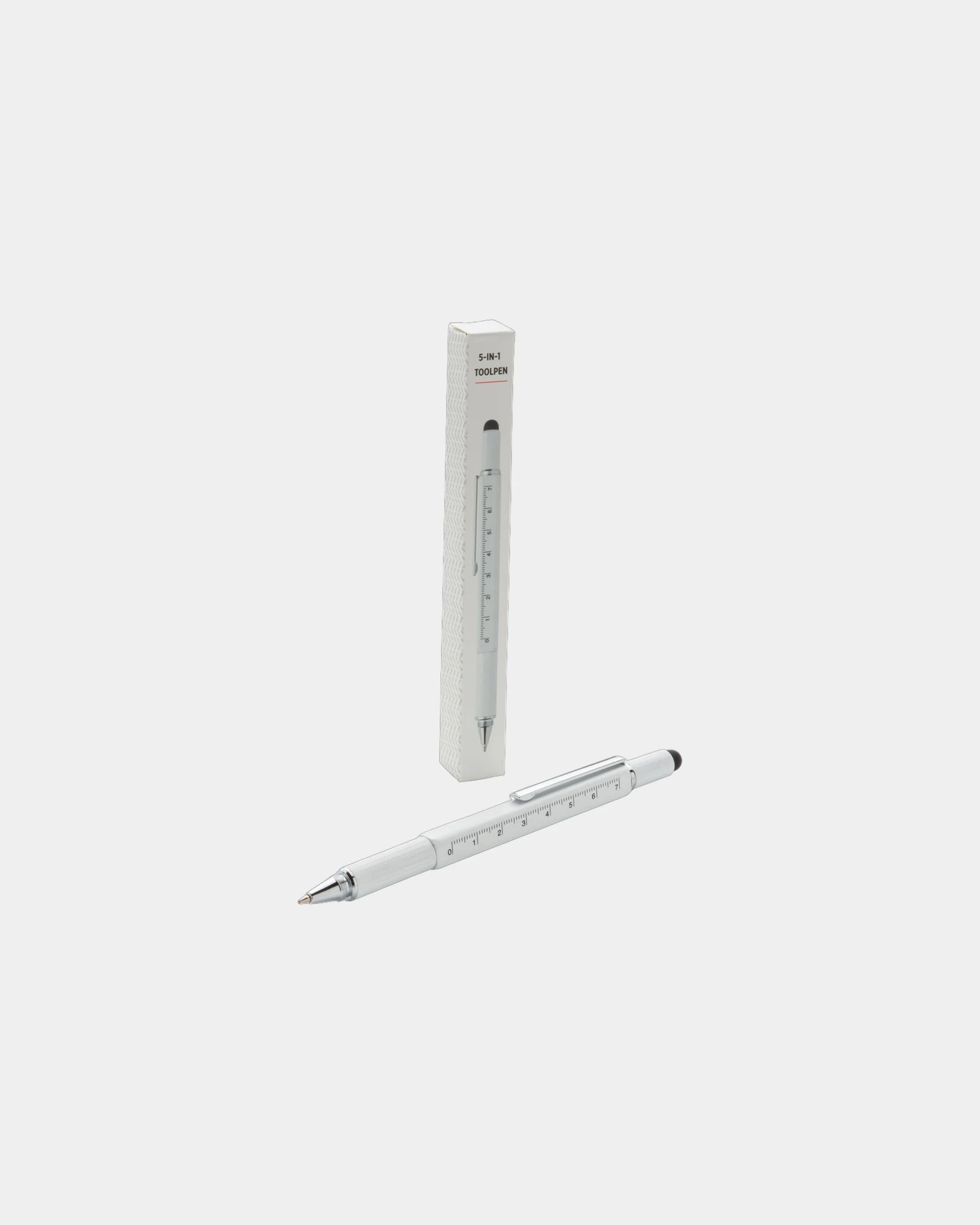 Penna multifunzione 5 in 1 alluminio da personalizzare - 18