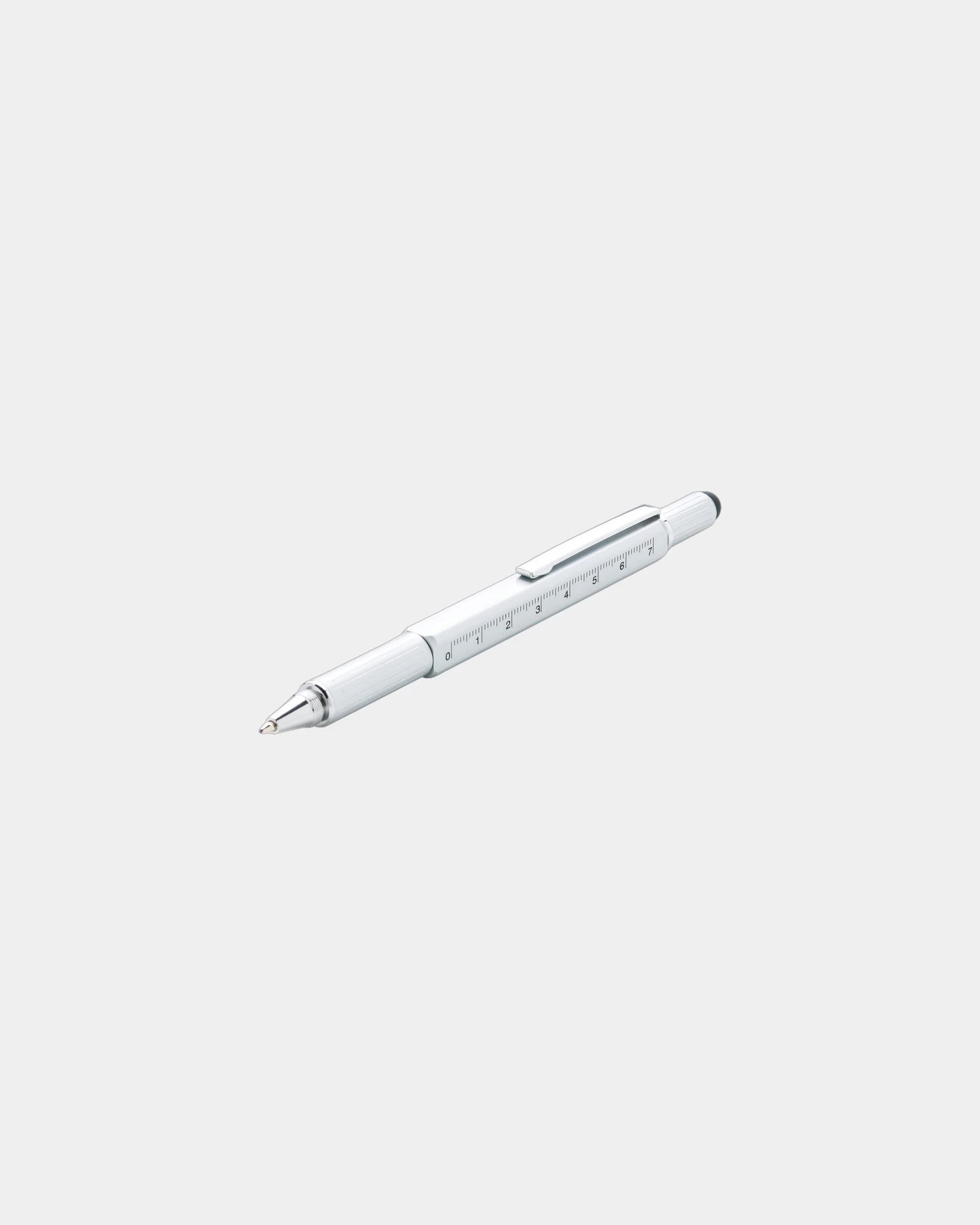Penna multifunzione 5 in 1 alluminio da personalizzare - Grigio