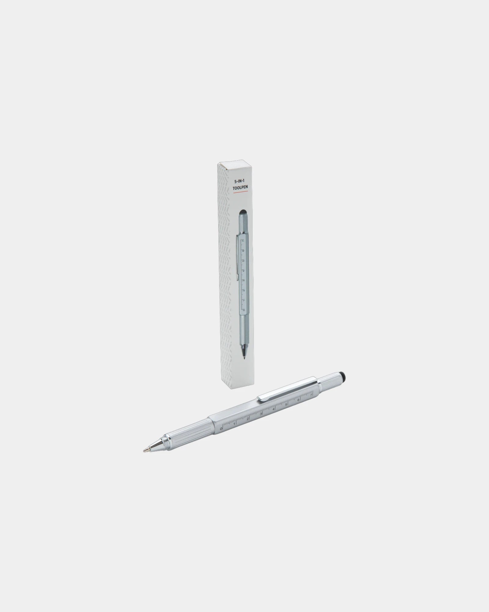 Penna multifunzione 5 in 1 alluminio da personalizzare - 9