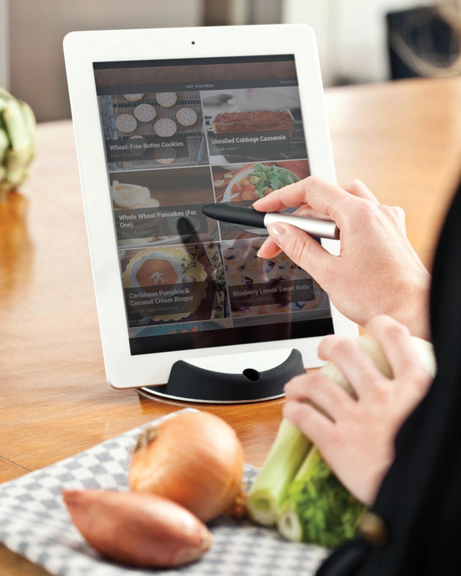 Supporto per tablet con stilo Chef da personalizzare - 7
