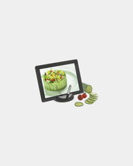 Supporto per tablet con stilo Chef da personalizzare - Nero