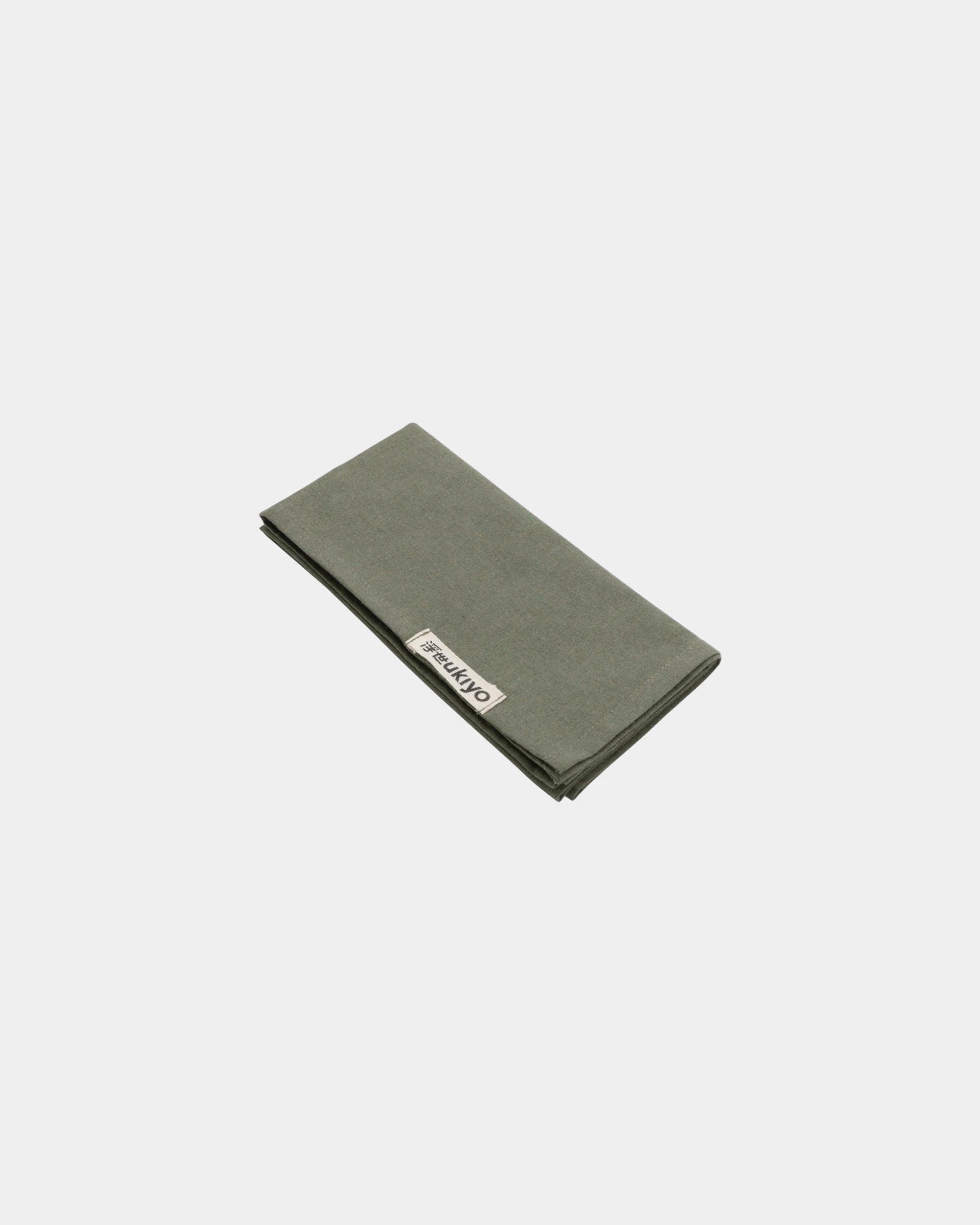 Set 4 tovaglioli cotone riciclato 45x45 da personalizzare - Verde