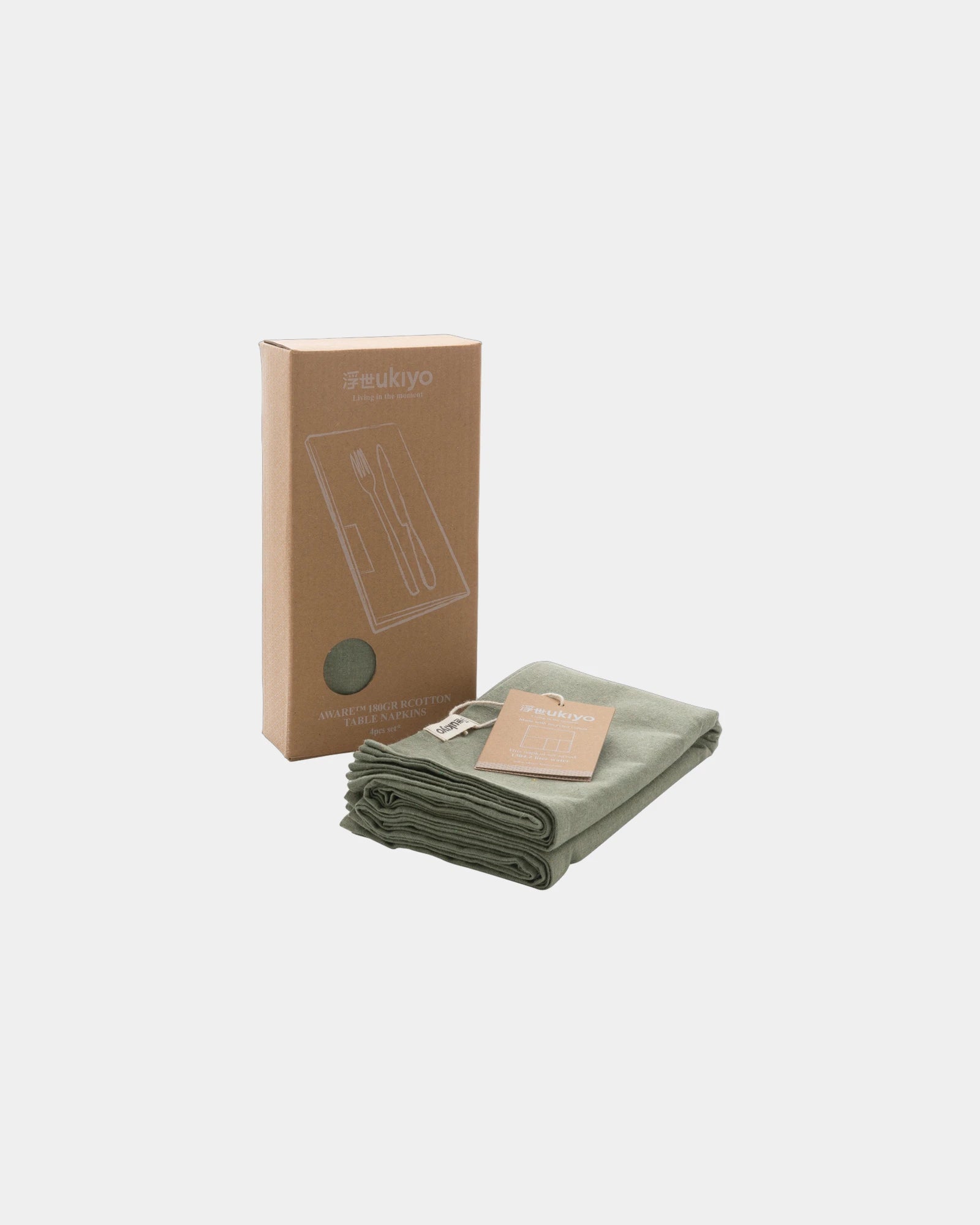 Set 4 tovaglioli cotone riciclato 45x45 da personalizzare - 15