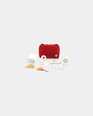 Kit primo soccorso 24 pezzi formato busta da personalizzare - Rosso