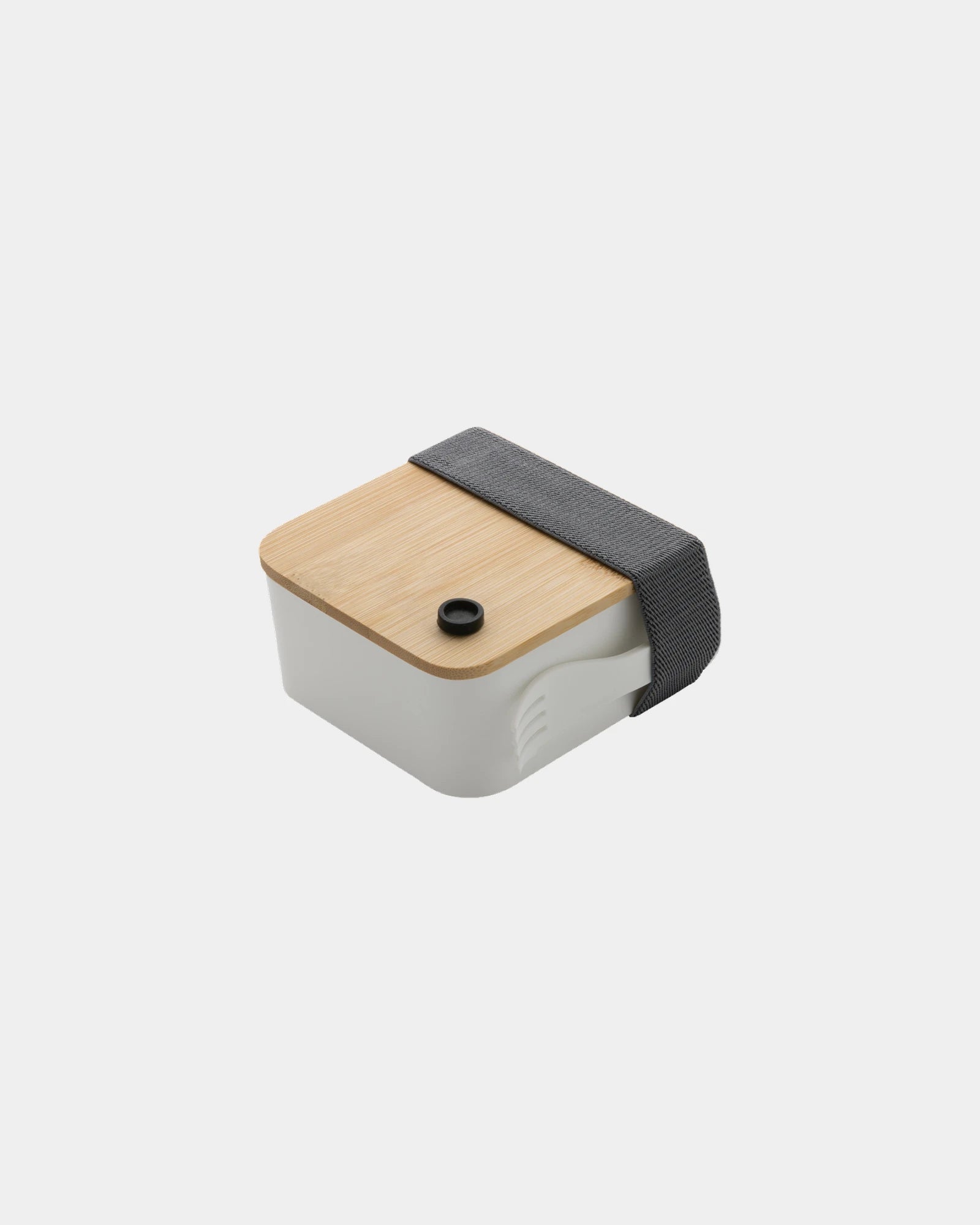 Lunchbox RPP riciclato coperchio bambù da personalizzare - Bianco