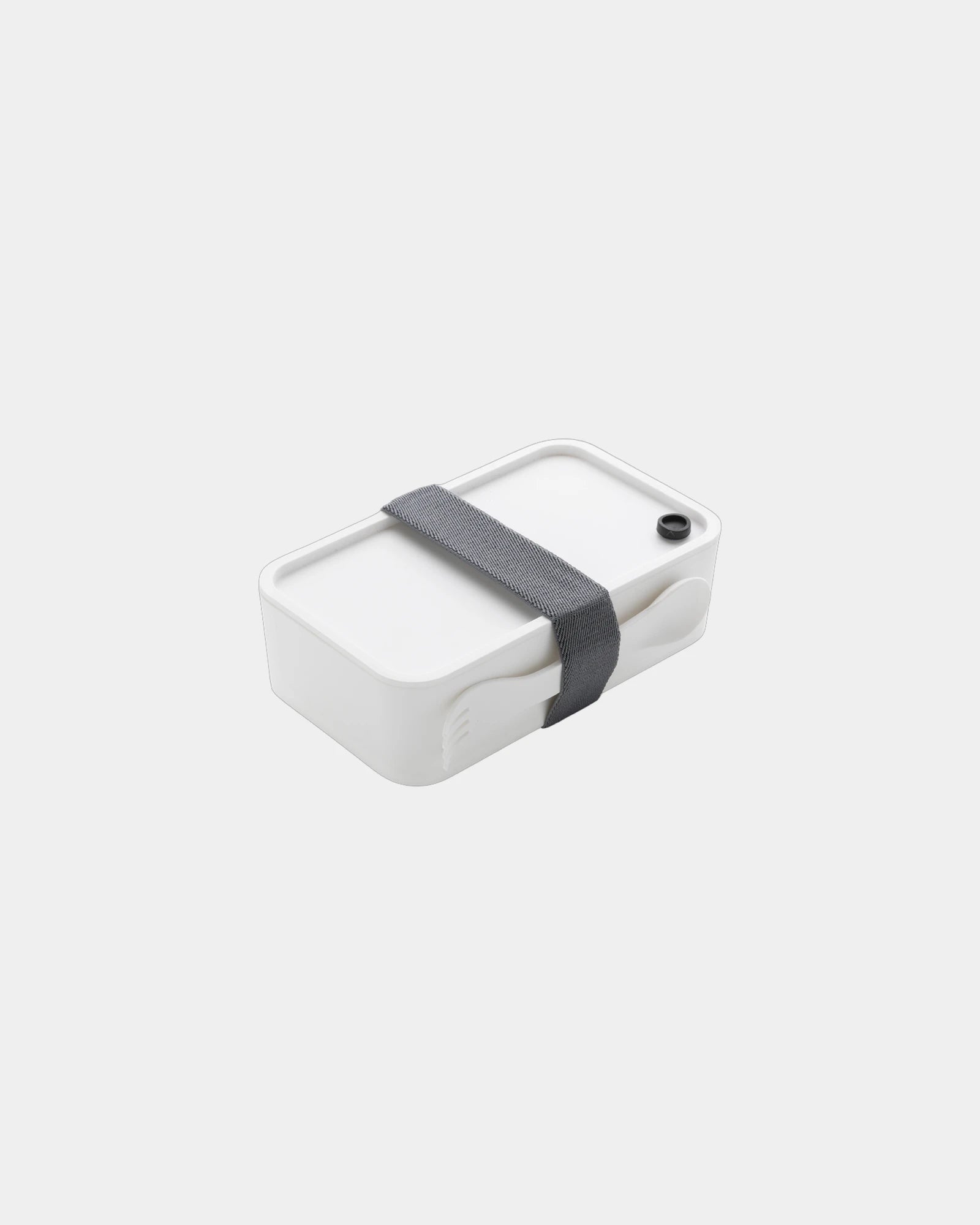 Lunch box PP 0,8L con posata inclusa da personalizzare - Bianco