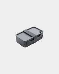 Lunch box PP 0,8L con posata inclusa da personalizzare - Antracite