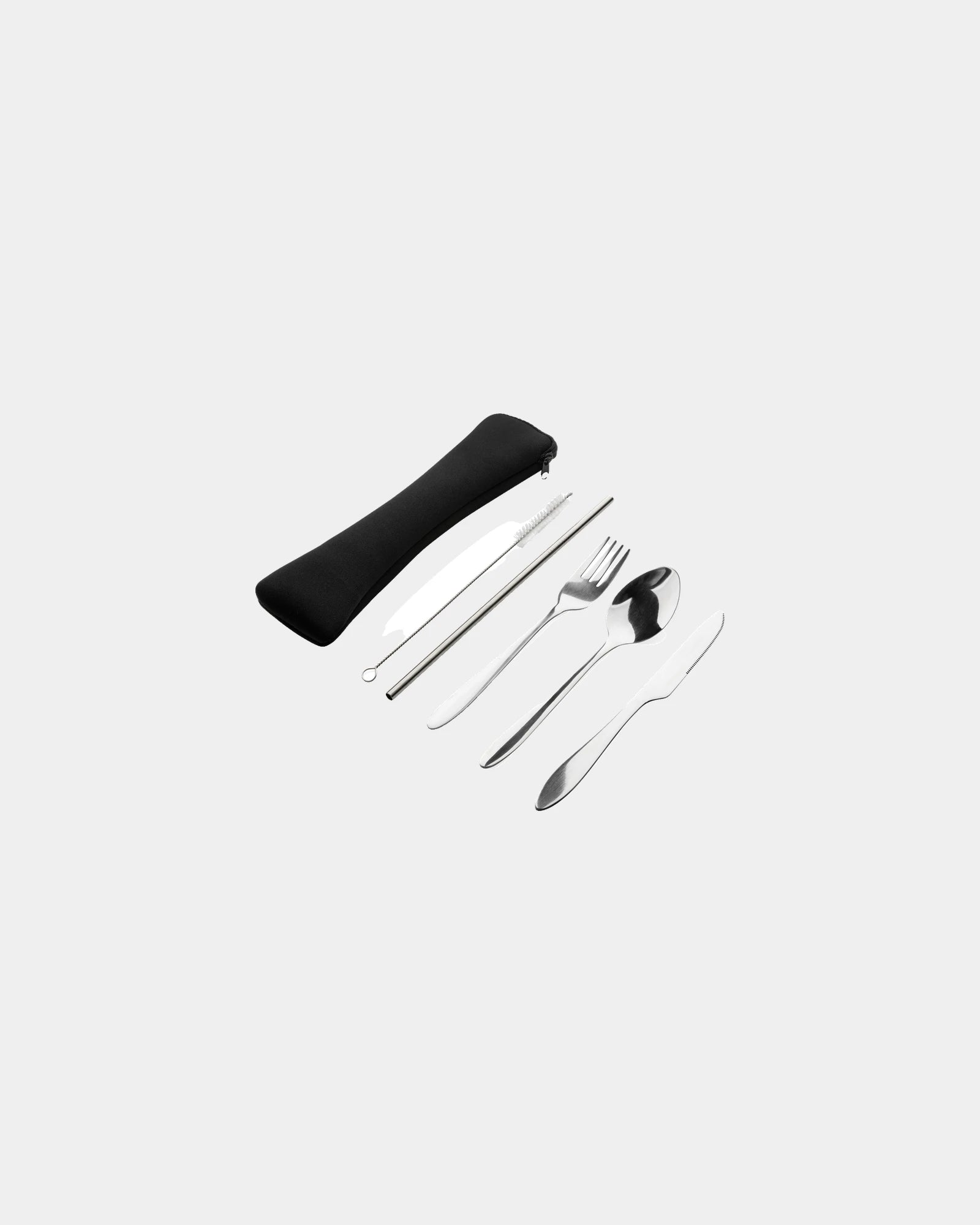 Set posate acciaio inox 4 pezzi da personalizzare - Argento