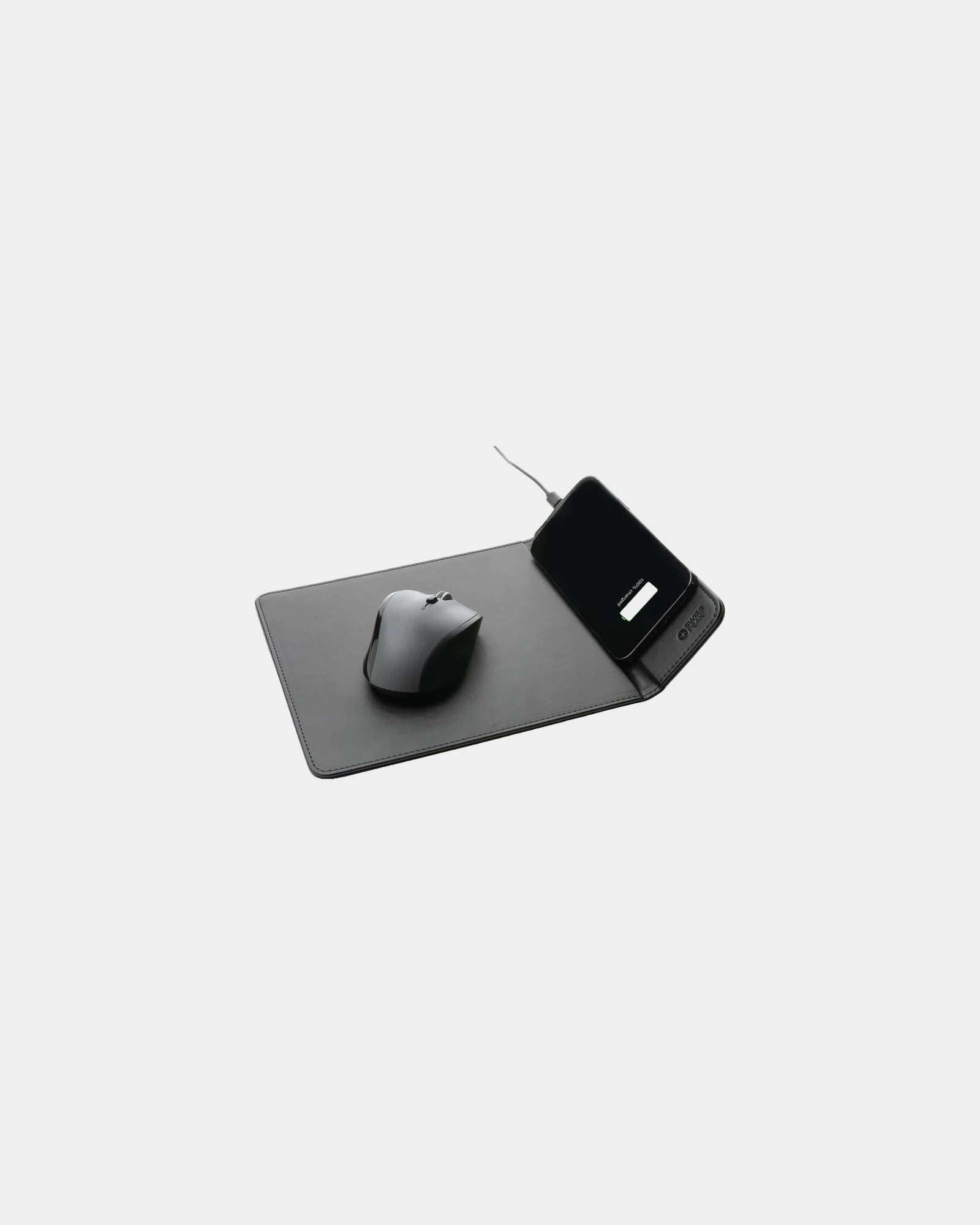 Tappetino mouse PU riciclato caricatore 10W da personalizzare