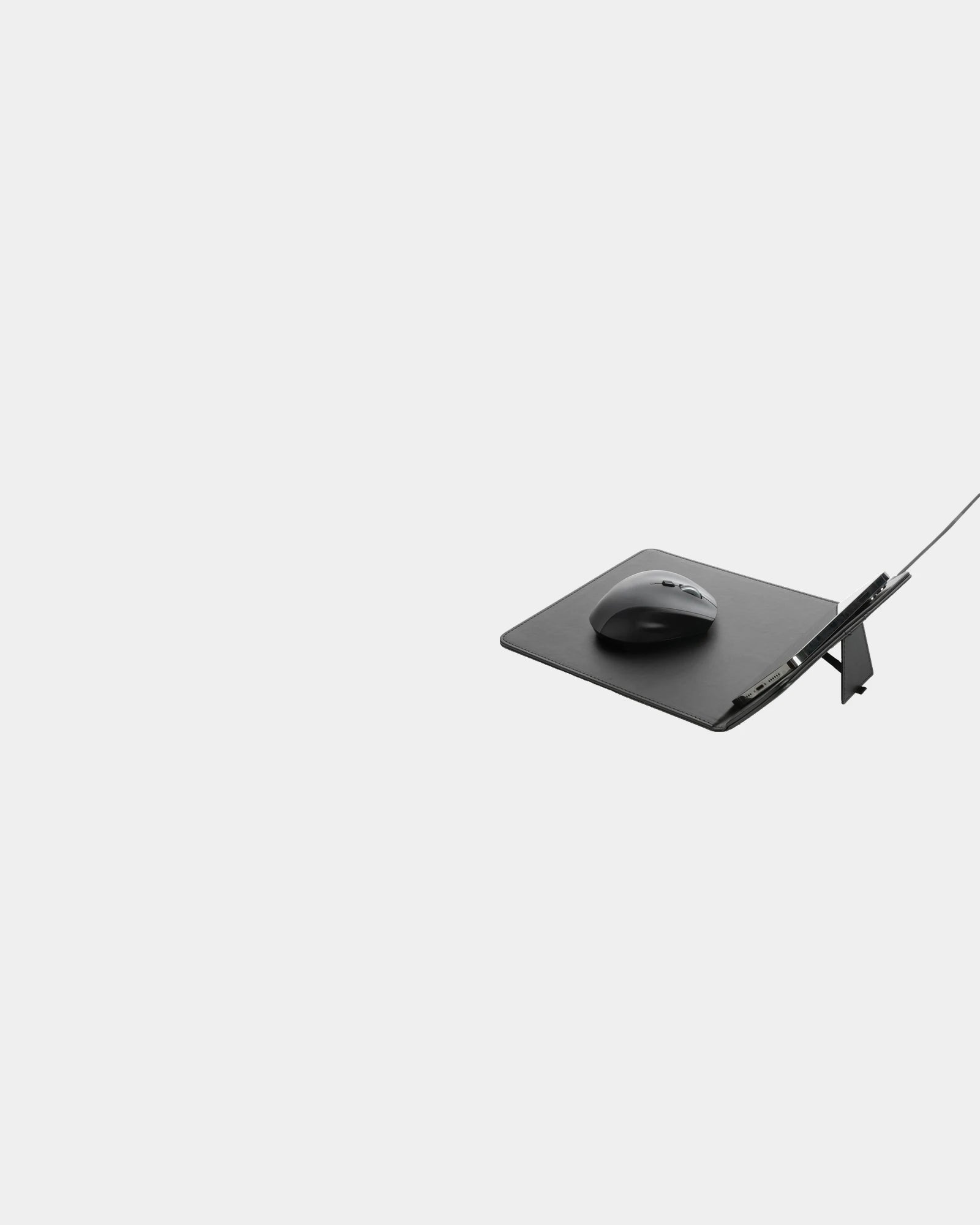 Tappetino mouse PU riciclato caricatore 10W da personalizzare