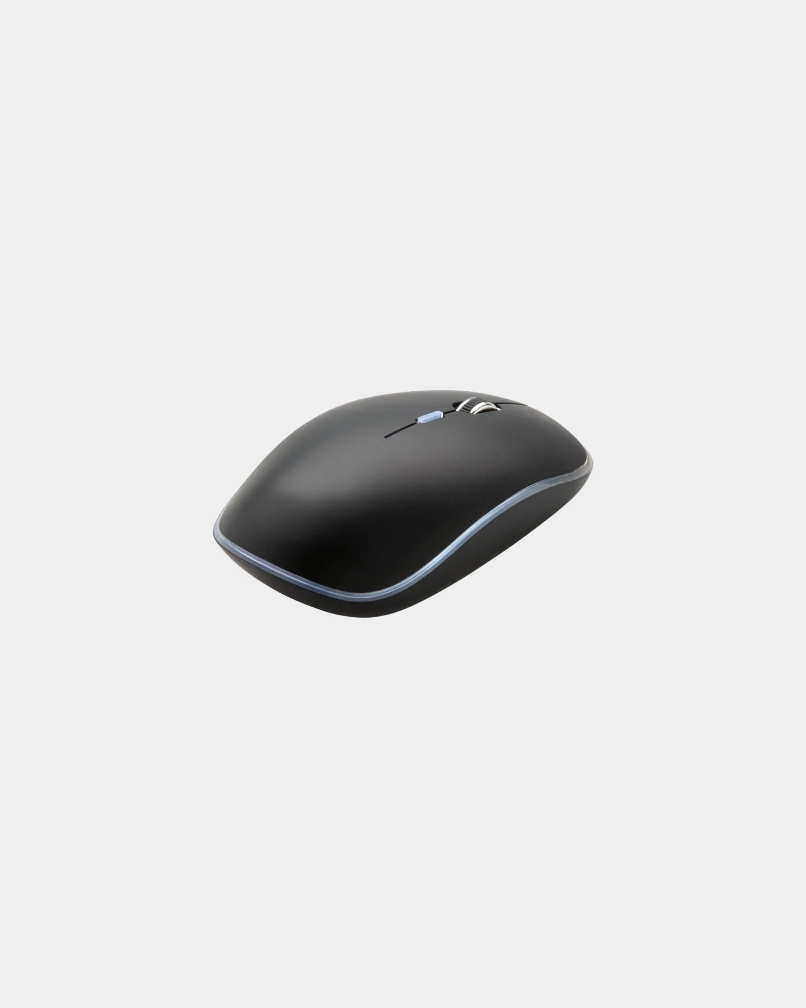 Mouse wireless luminoso con logo da personalizzare - Nero