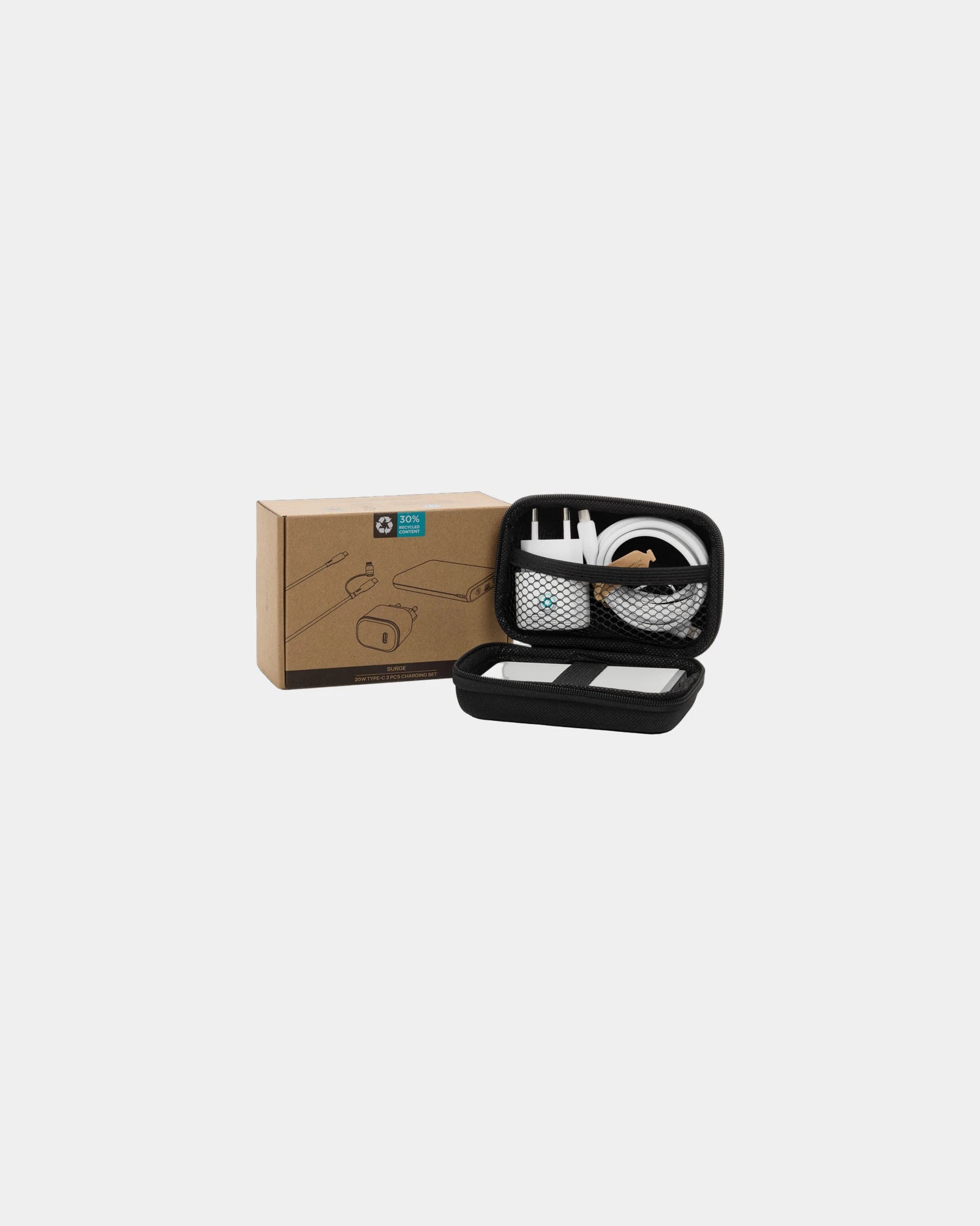Set caricatore e cavo riciclato RCS 20W da personalizzare - 1