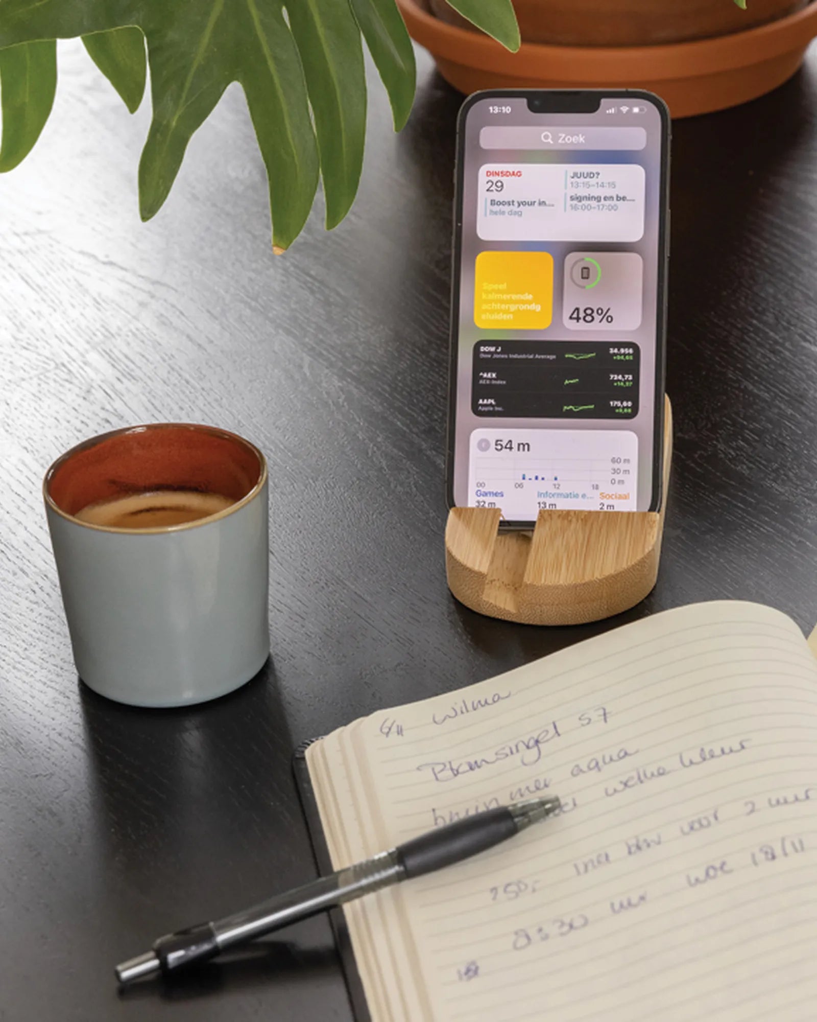 Supporto bambù per tablet e telefono da personalizzare - 5