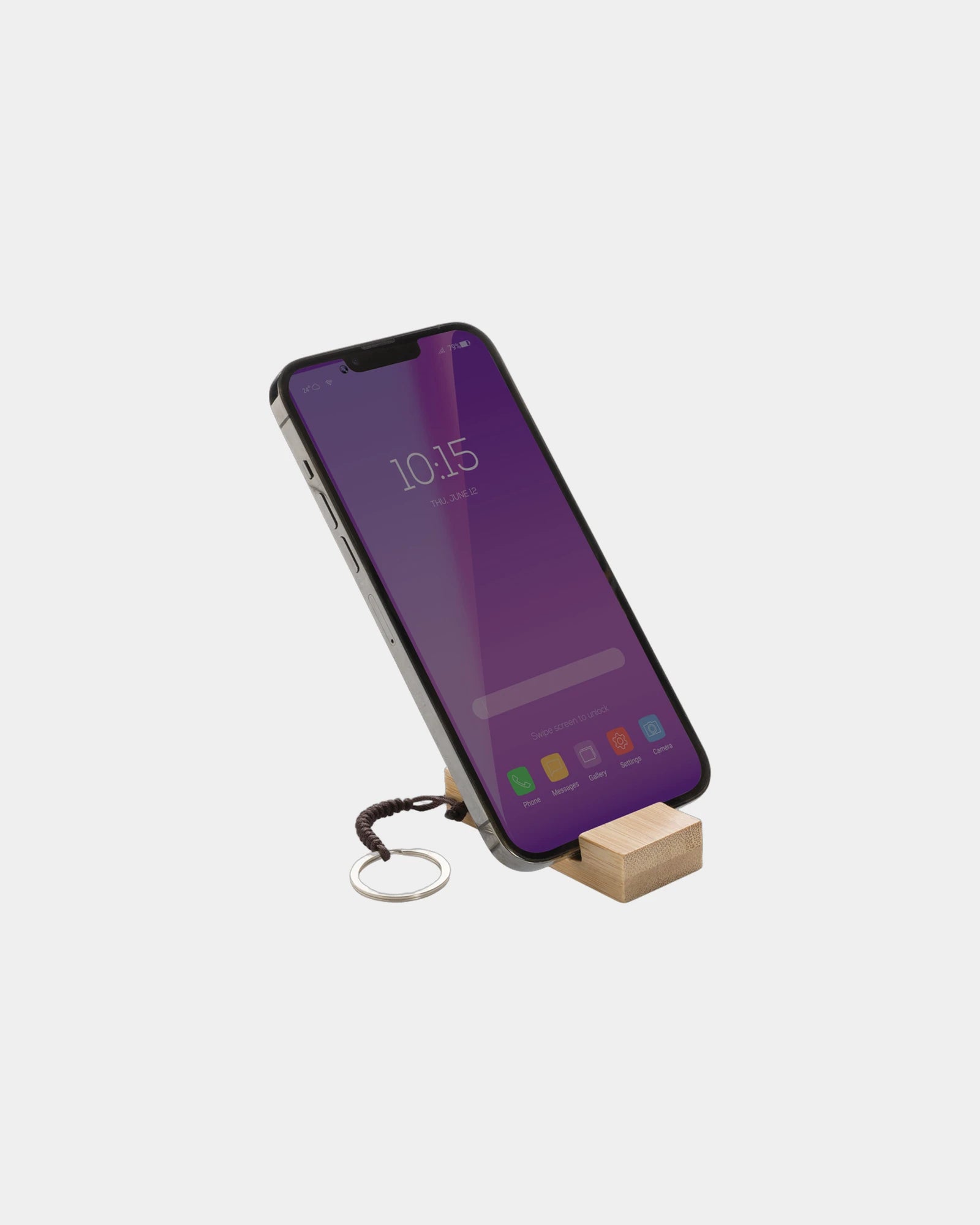 Supporto telefono bambù FSC certificato da personalizzare - 1