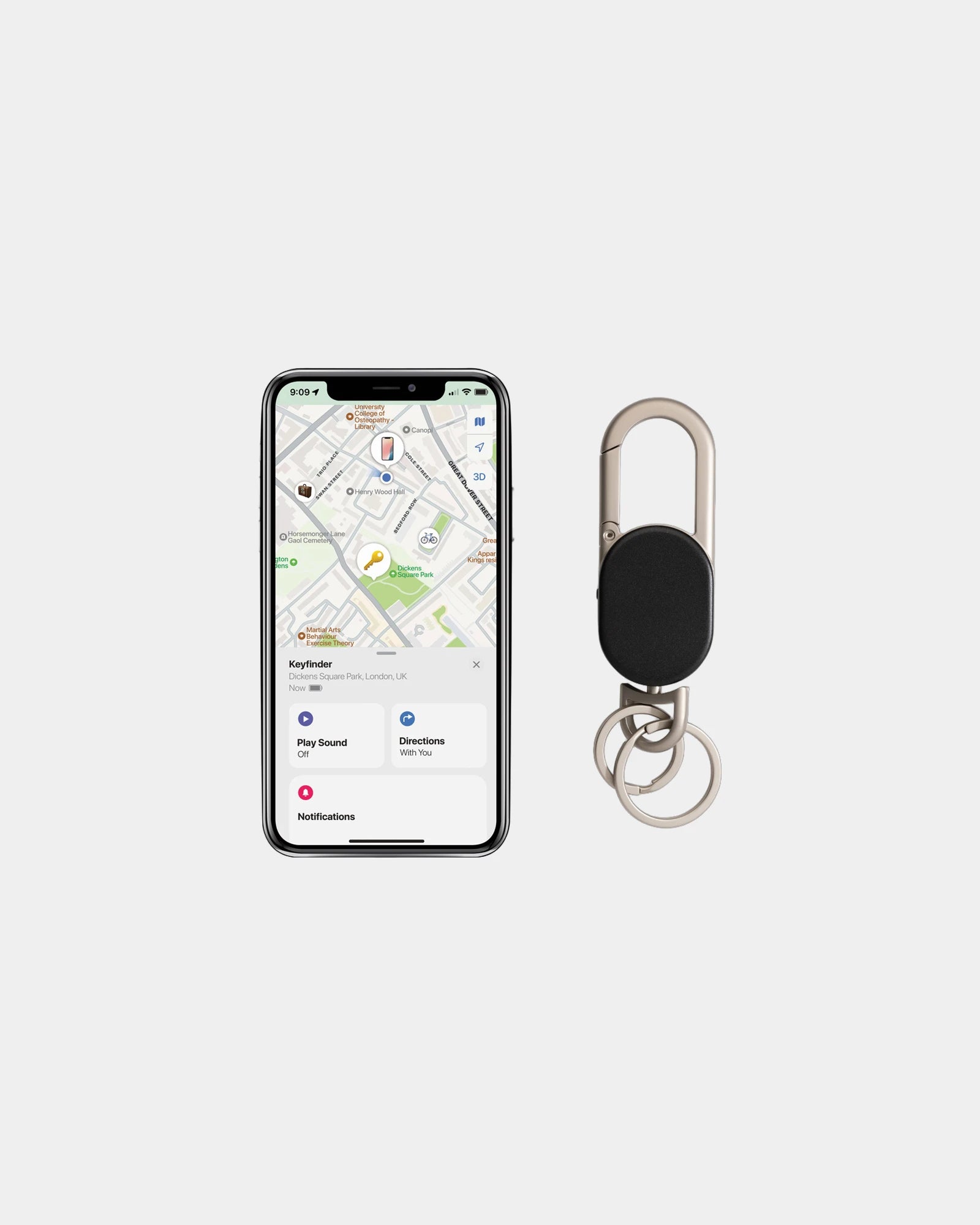 Portachiavi localizzatore USB-C Keyfinder da personalizzare - 3