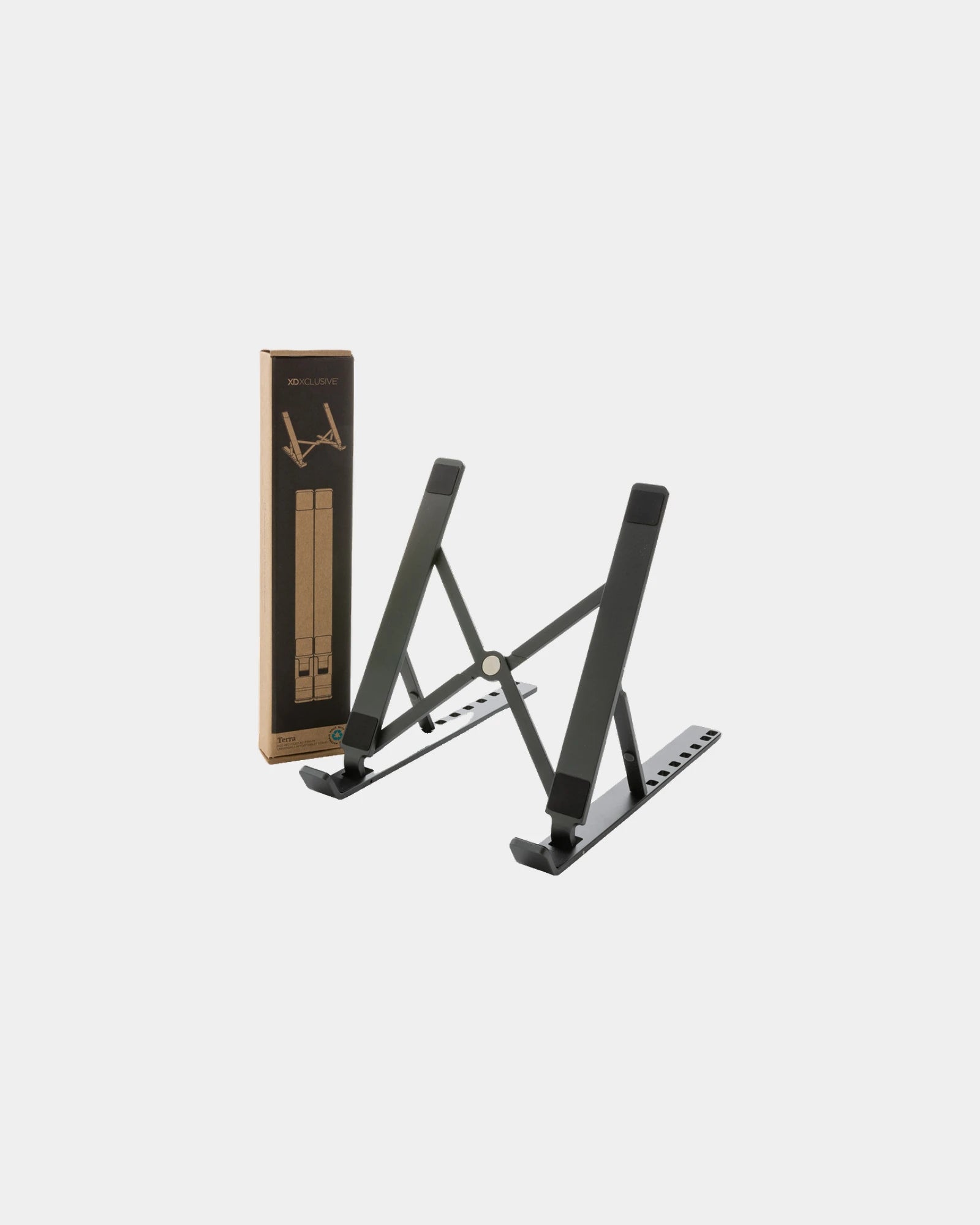 Supporto laptop alluminio riciclato RCS da personalizzare
