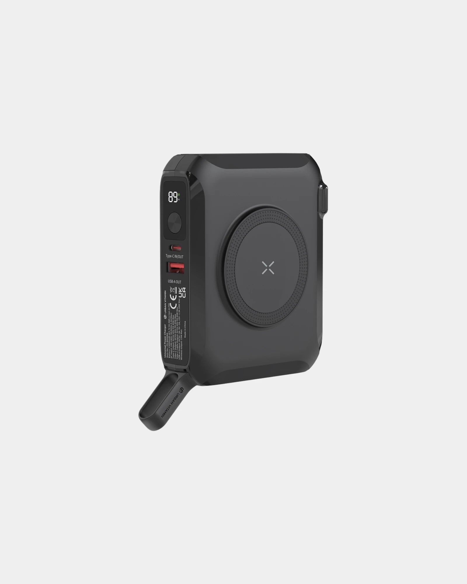 Power bank universale 65W Oxnard da personalizzare - Nero