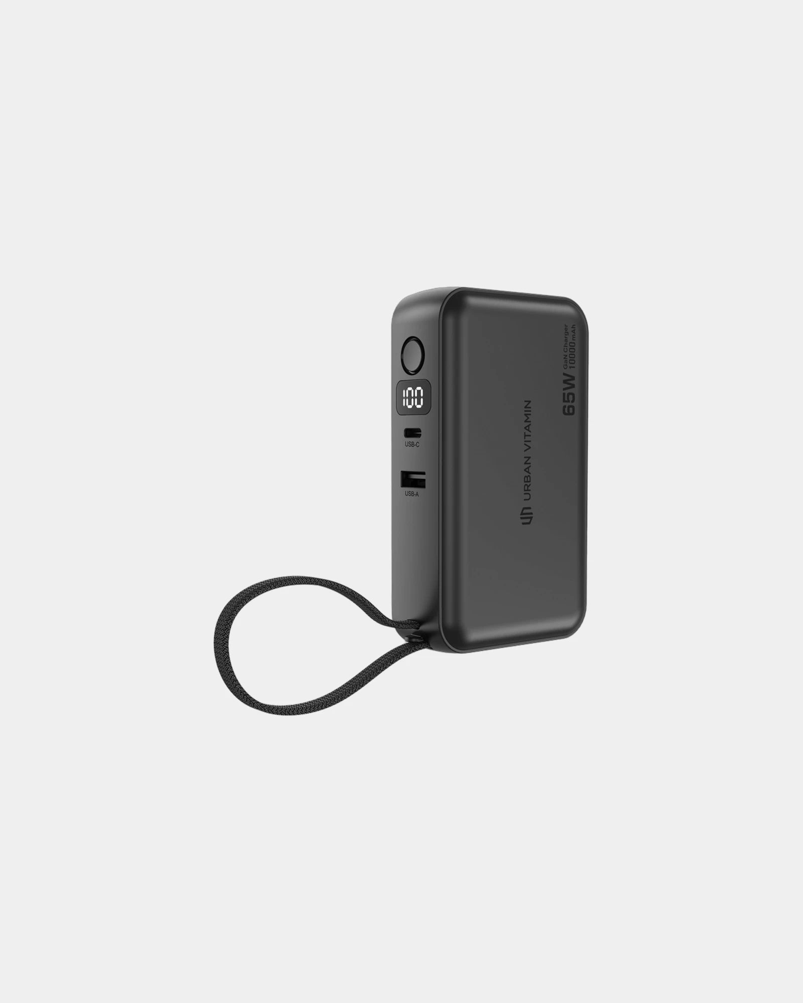 Caricatore GaN 65W riciclato Eureka da personalizzare - Nero