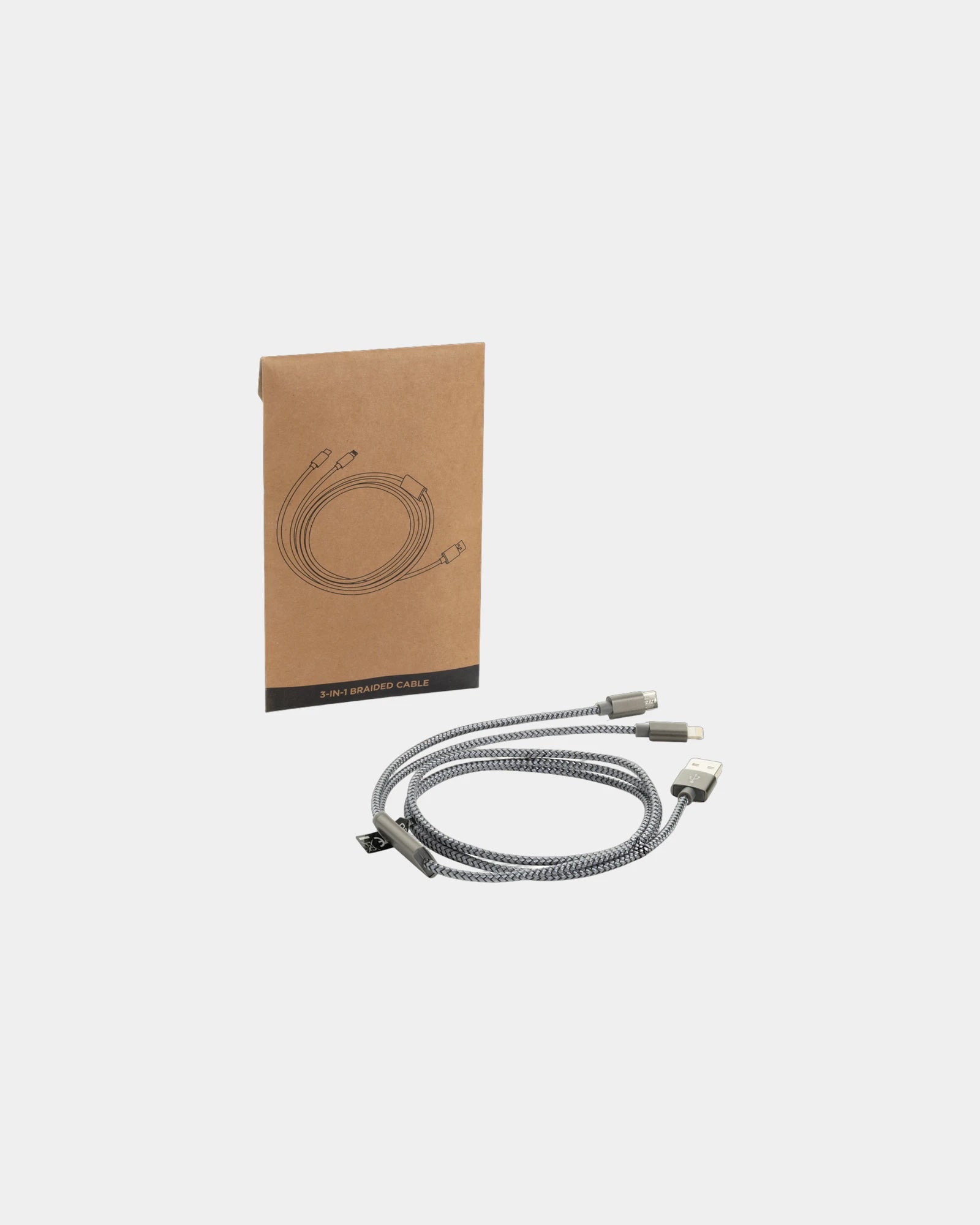 Cavo intrecciato 3 in 1 nylon 120cm da personalizzare - 2