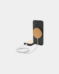 Caricatore wireless magnetico bambù 10W da personalizzare - 3