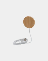 Caricatore wireless magnetico bambù 10W da personalizzare - 4