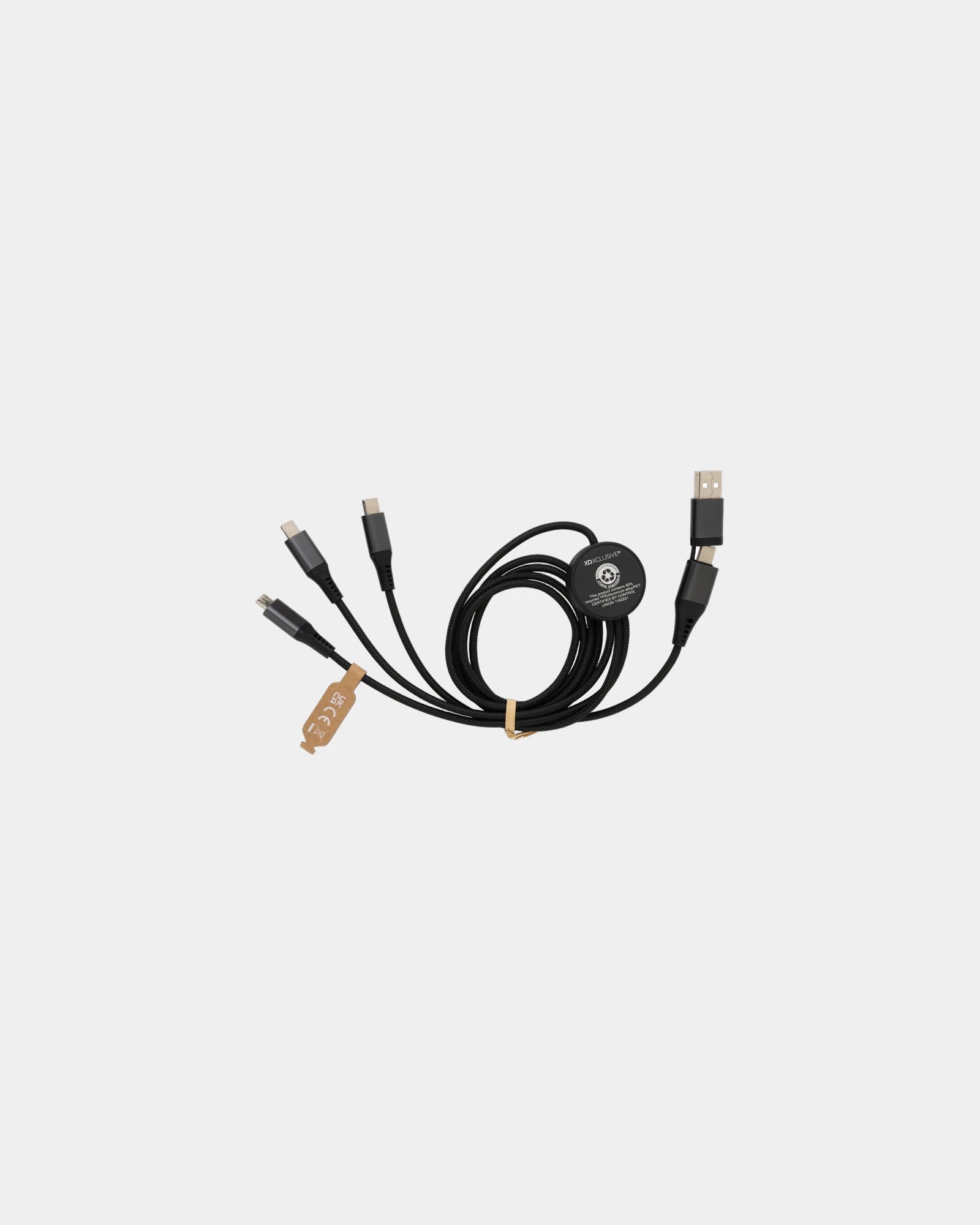 Multi-cavo riciclato 6-in-1 alluminio 120cm da personalizzare - 3
