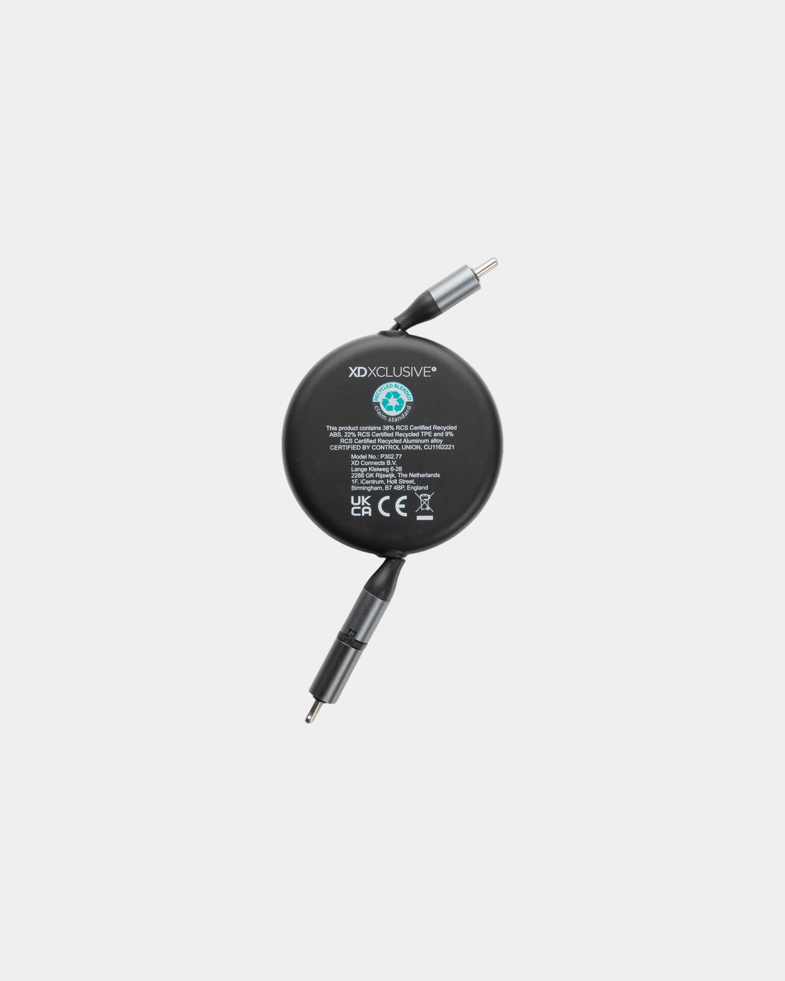 Cavo retrattile riciclato RCS 240W 2-in-1 da personalizzare - 6