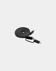 Cavo magnetico riciclato 60W 2 in 1 da personalizzare - Nero
