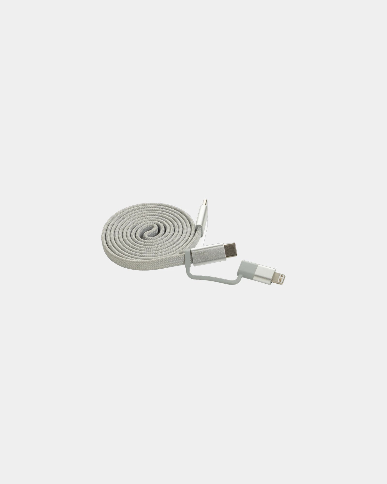 Cavo magnetico riciclato 60W 2 in 1 da personalizzare - Grigio