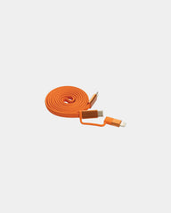 Cavo magnetico riciclato 60W 2 in 1 da personalizzare - Arancione