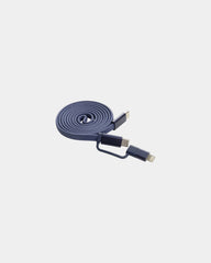 Cavo magnetico riciclato 60W 2 in 1 da personalizzare - Blu