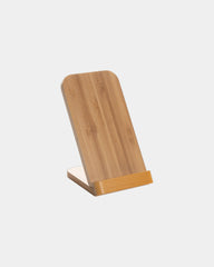 Caricatore wireless bambù FSC 5W da personalizzare - Marrone