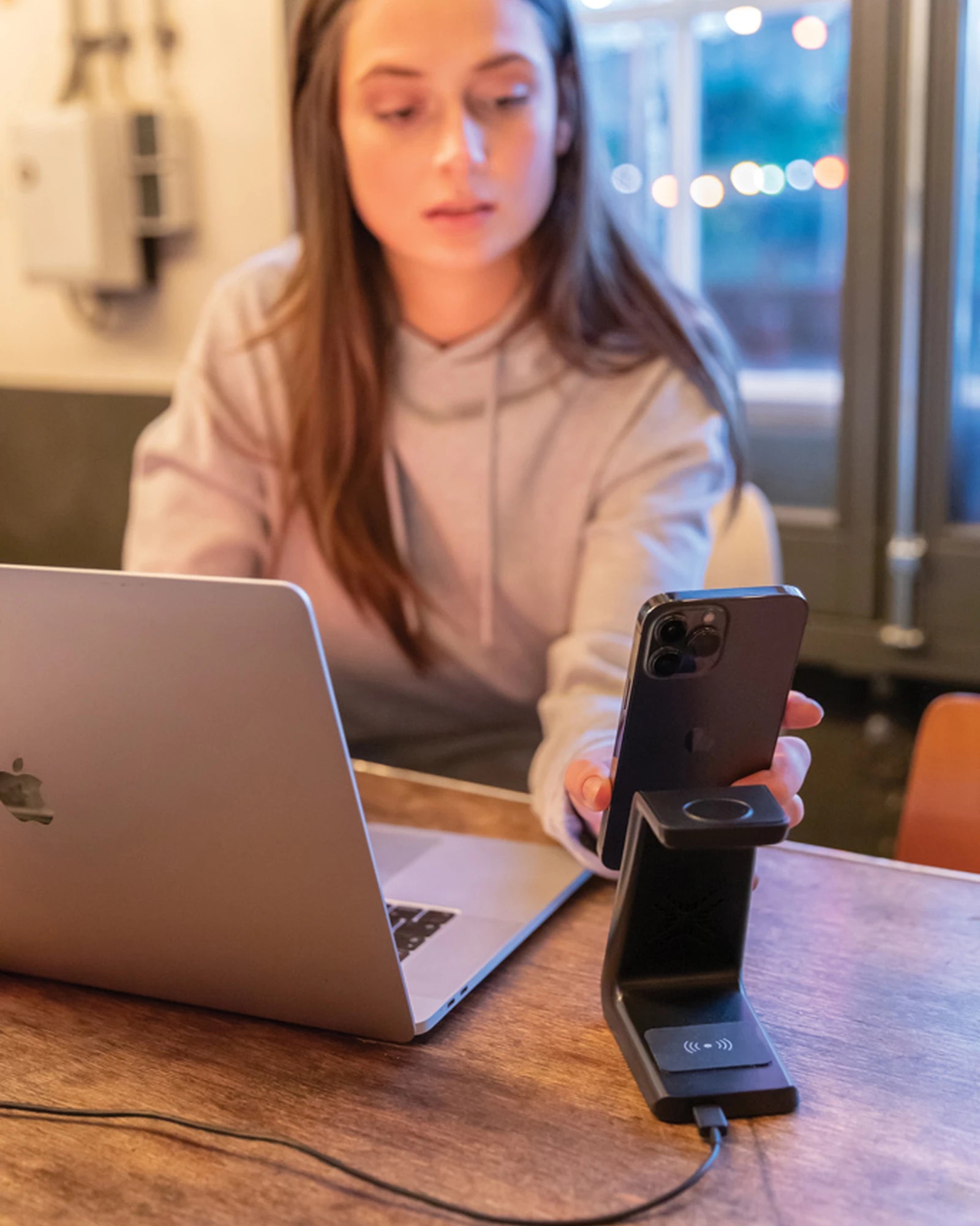 Caricatore wireless riciclato Fairfield da personalizzare - 7