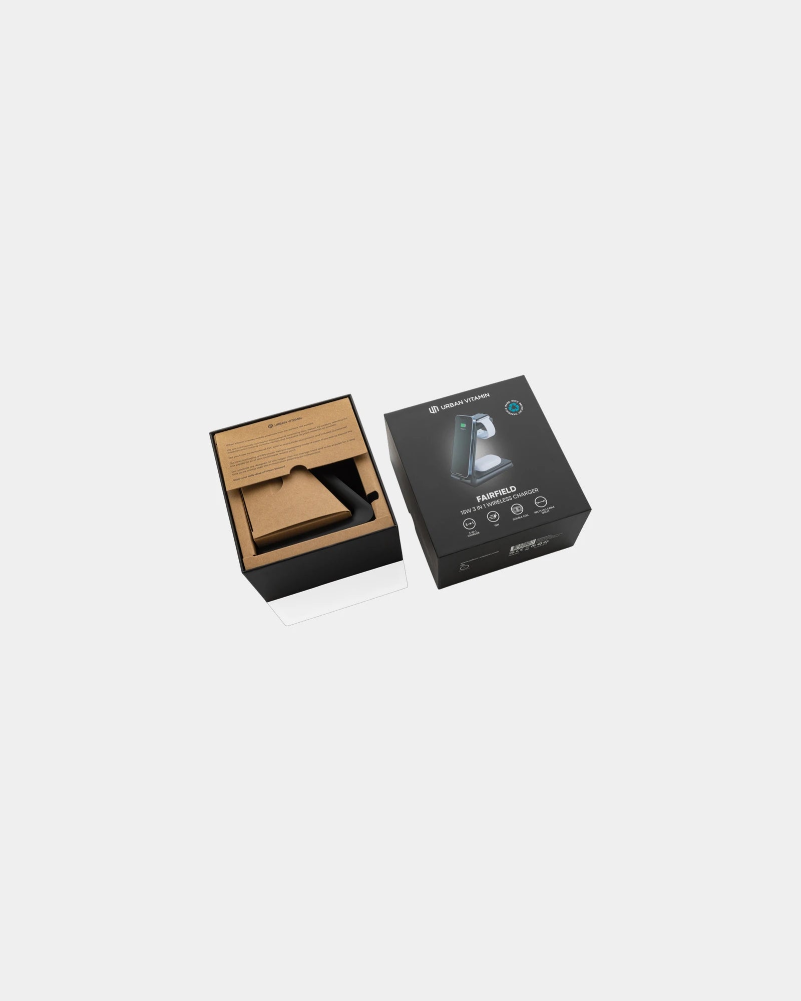 Caricatore wireless riciclato Fairfield da personalizzare - 2